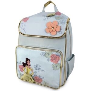 Disney Princess Belle Backpack Disney Store Beauty and the Beast Floral Accent